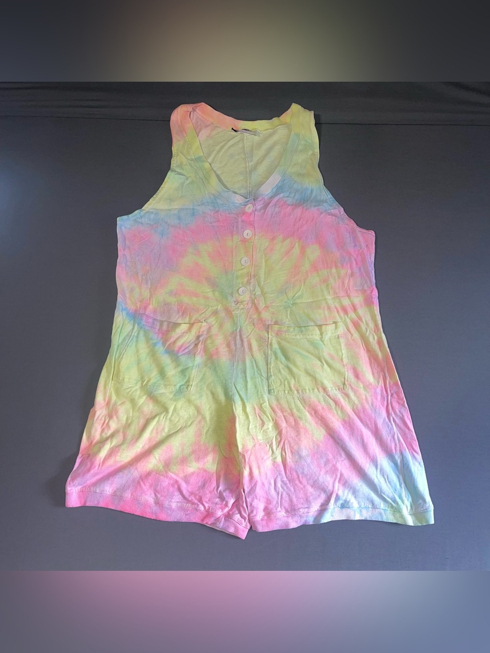 Vintage Gitano Tie Dye Jumper Women’s One Size 100% Cotton Retro Rainbow 90’s